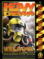 Couverture du supplément Tactical Air Support pour le jeu de rôle Heavy Gear